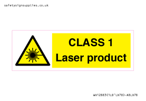 CLASS 1 Laser product